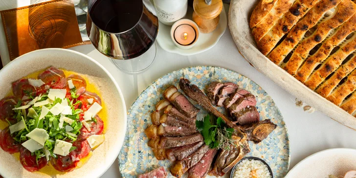 2-chodové degustačné menu s Wagyu mäsom, Rib eye či T-bone steakom