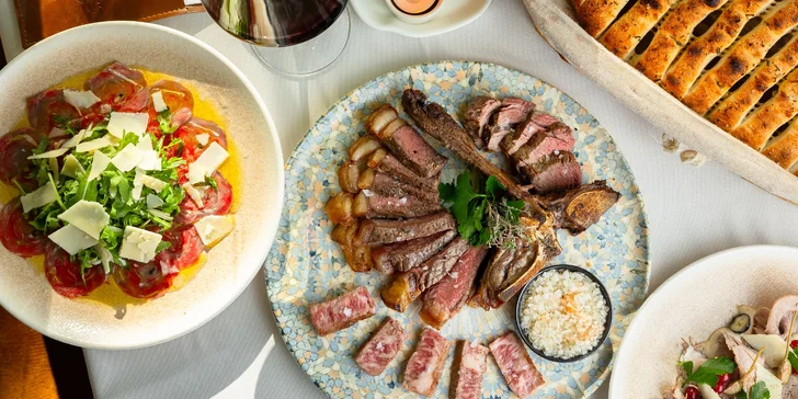 2-chodové degustačné menu s Wagyu mäsom, Rib eye či T-bone steakom