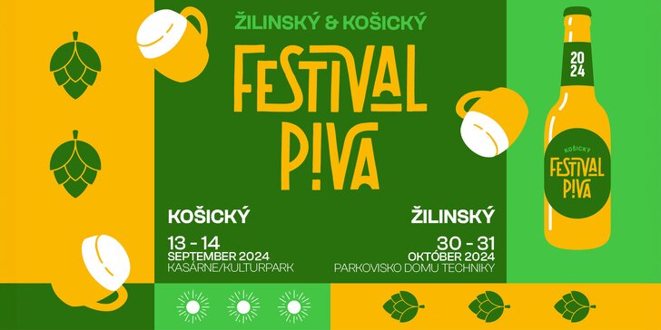 Poďte na pivo! 2-dňová vstupenka na Žilinský alebo Košický festival piva plný dobrej hudby a zábavy
