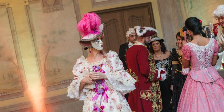 Vstupenka na Benátsky ples v exkluzívnom Château Bela pre 1 osobu
