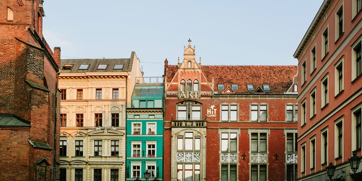 4* hotel v centre Vroclavu s raňajkami, 400 m k Staromestskému námestiu