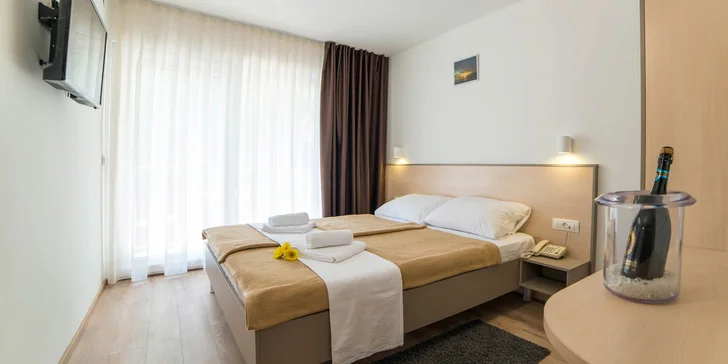 Rodinná dovolenka na Istrii: apartmány pri pláži, balkón s výhľadom