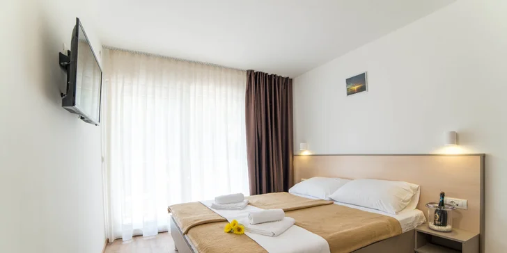 Rodinná dovolenka na Istrii: apartmány pri pláži, balkón s výhľadom