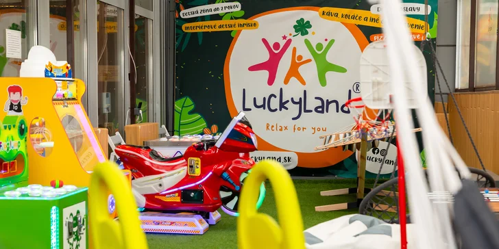 Kúzelný LuckyLand: Neobmedzený vstup do detskej kaviarne a herne