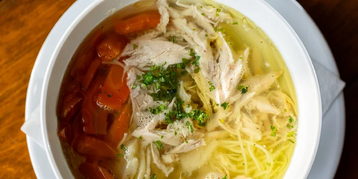 4-chodové menu pre dvoch s haluškami, lososom či panenkou