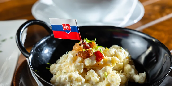 4-chodové menu pre dvoch s haluškami, lososom či panenkou