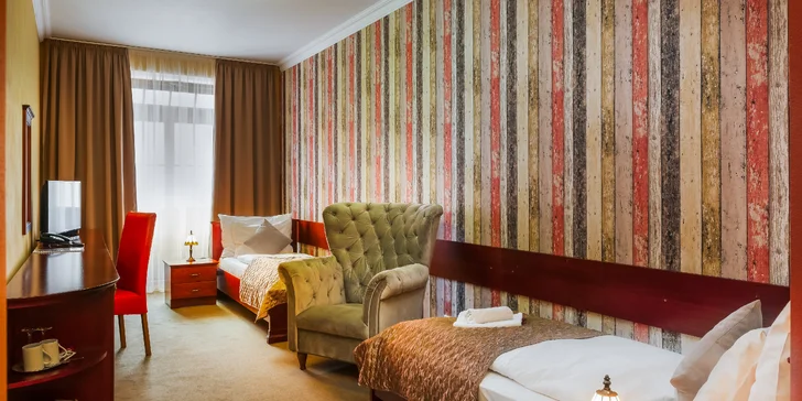 Štýlový hotel v úplnom centre Levoče: polpenzia, wellness, história aj skipasy v ponuke