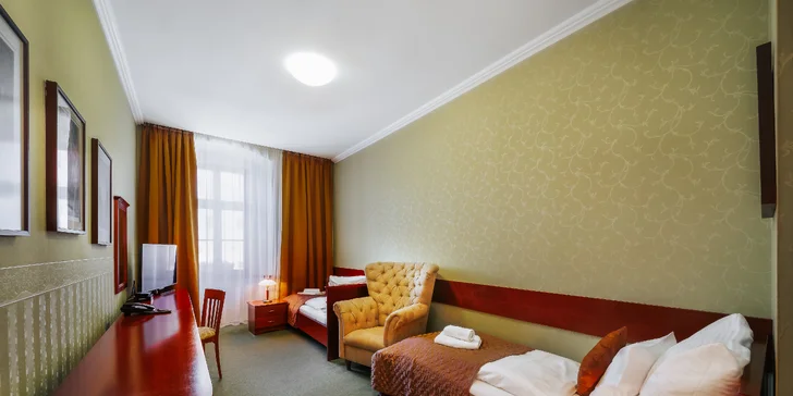 Štýlový hotel v úplnom centre Levoče: polpenzia, wellness, história aj skipasy v ponuke