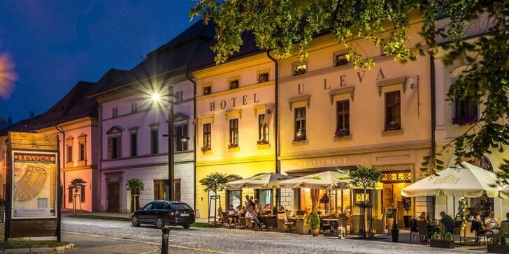 Štýlový hotel v úplnom centre Levoče: polpenzia, wellness, história aj skipasy v ponuke