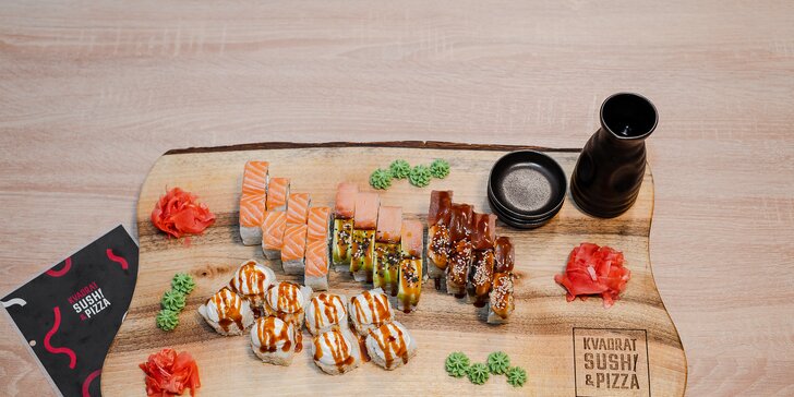 Fantastické sushi sety v nových priestoroch reštaurácie Kvadrat Sushi&Pizza