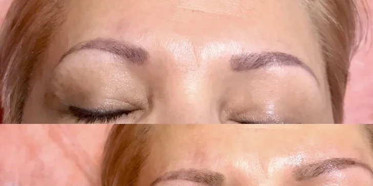 Permanentný makeup pier, obočia alebo horných liniek