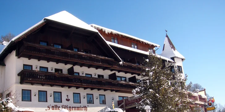 4* hotel v Alpách: polpenzia, wellness, zjazdovka pri hoteli a až 2 deti zdarma