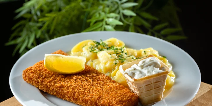 Nordsee: Vyprážaná aljašská treska so zemiakovým šalátom