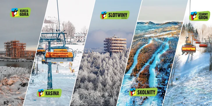 Skipasy platné v 5 lyžiarskych strediskách v Poľských Beskydách