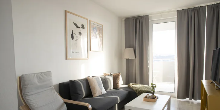 Plne vybavený apartmán pár minút od historického centra Košíc s balkónom aj parkovaním