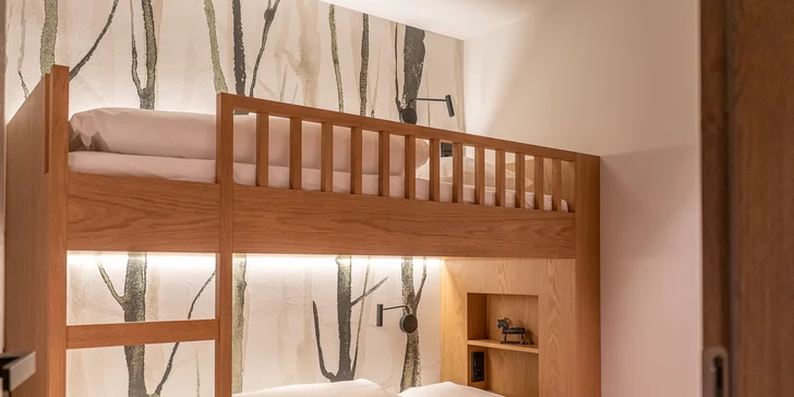 Pobyt v Alpách priamo pri zjazdovke: moderný chalet až pre 14 os. s vlastnou saunou aj wellness v hoteli