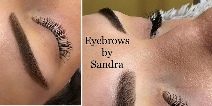 3D hodvábne mihalnice a úprava obočia v salóne Eyebrows by Sandra