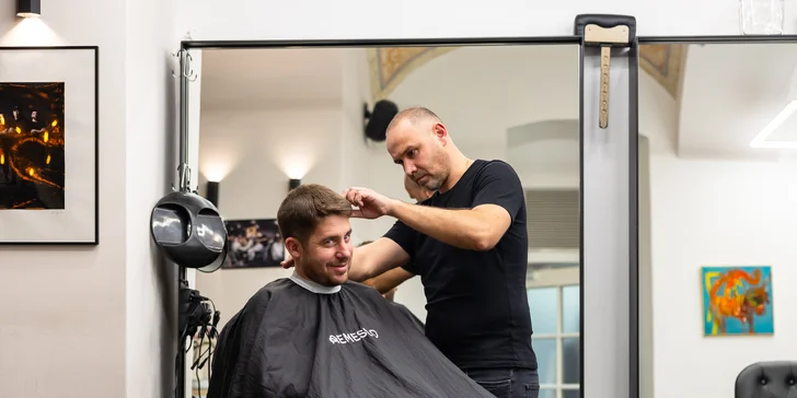 Junior strih, pánsky strih, úprava brady alebo kombo balíček