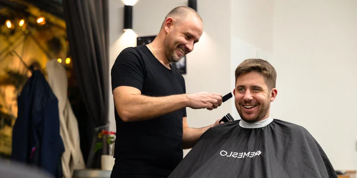 Junior strih, pánsky strih, úprava brady alebo kombo balíček