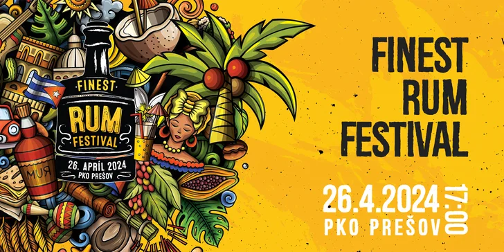 Ochutnajte prestížne rumy na Finest Rum Festivale v Prešove