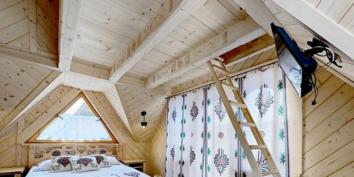 Štýlová drevená chata kúsok od Zakopaného: výhľad na Tatry, blízko termálnych kúpalísk