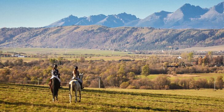 Vychádzka na koňoch v Slovenskom raji pre 2 osoby