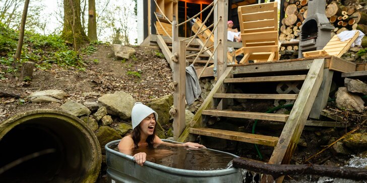 Lesný wellness zážitok: Samoobslužná Sauna & Hot Tube v prírode