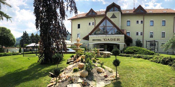 Pobyt na úpätí hôr Veľkej Fatry v Gaderskej doline v rodinnom Hoteli Gader*
