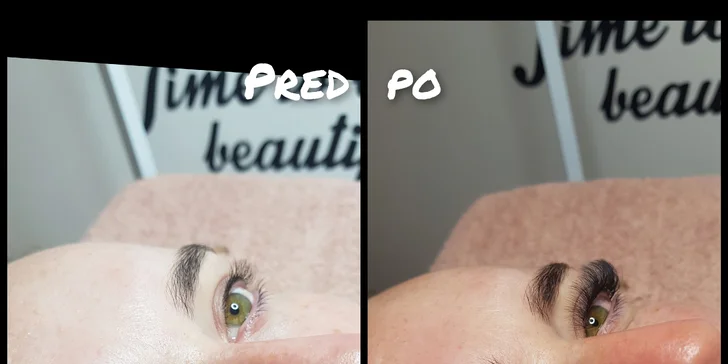 Lash Lift & Botox, laminácia obočia alebo umelé mihalnice 1D až 3D