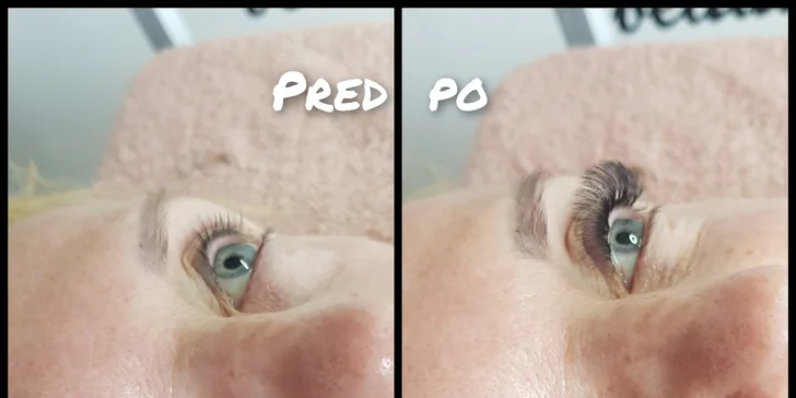 Lash Lift & Botox, laminácia obočia alebo umelé mihalnice 1D až 3D