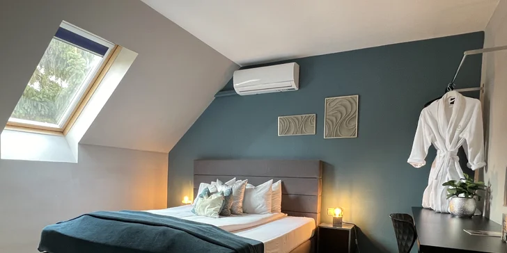 Romantický Eger s privátnym wellness v pet friendly hoteli: luxusné raňajky aj fľaša vína