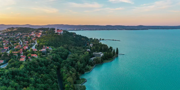 Pobyt v rekreačnej oblasti Tihany - raňajky alebo polpenzia, wellness a krásny výhľad na Balaton