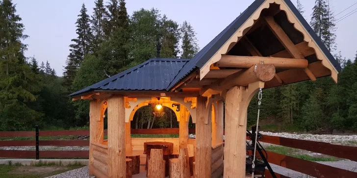 Užite si pokoj a divokú prírodu v goralskom domčeku s terasou a záhradou pre 7 osôb