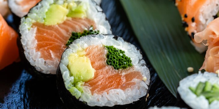 Sushi sety od 14 do 58 kúskov, v ponuke aj Veggie set