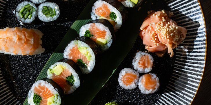 Sushi sety od 14 do 58 kúskov, v ponuke aj Veggie set