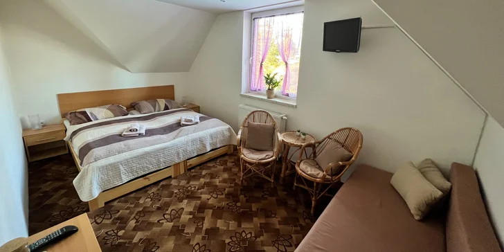 Dovolenka v rodinnom penzióne po štítmi Vysokých Tatier: polpenzia aj wellness pod holým nebom