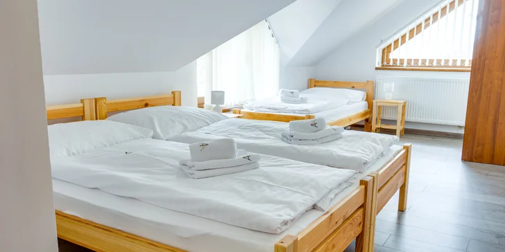 Plne zariadené apartmány pri Bešeňovej pre pár i rodinu s možnosťou stravovania a wellness