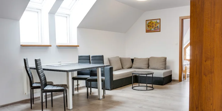 Plne zariadené apartmány pri Bešeňovej pre pár i rodinu s možnosťou stravovania a wellness