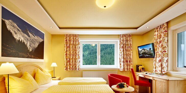 Hotel pri NP Vysoké Taury: denne vstup ku Krimmelským vodopádom, polpenzia, wellness, jazierko a deti zdarma