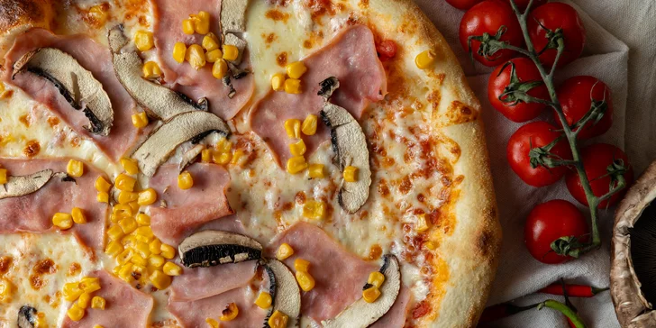 Lahodná pizza podľa výberu, až 7 druhov!