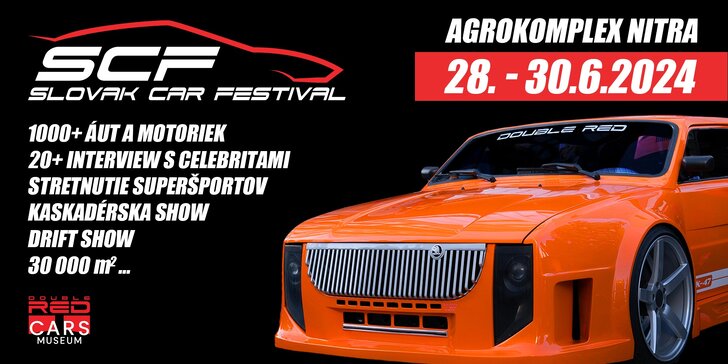 Vstupenky na Slovak Car Festival: 1-dňová alebo 3-dňová