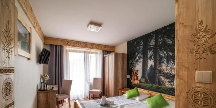 Ekologický hotel blízko Zakopaného s výhľadom aj wellness