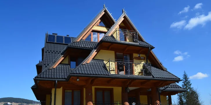 Ekologický hotel blízko Zakopaného s výhľadom aj wellness