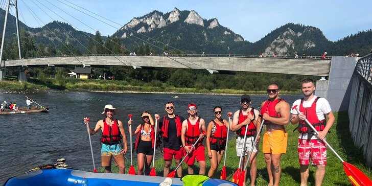 Celodenný prenájom raftu na riekach Dunajec alebo Poprad