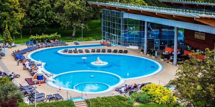 Wellness pobyt pri Balatone s polpenziou v Hoteli Azúr****