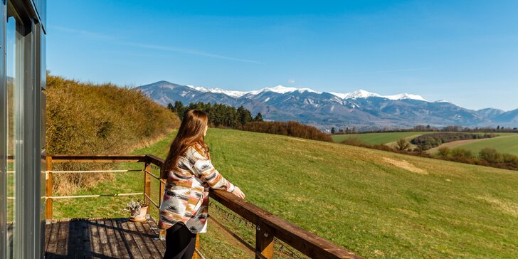 Relax v Turci: skvele vybavená chatka obklopená prírodou s výhľadom na Malú aj Veľkú Fatru