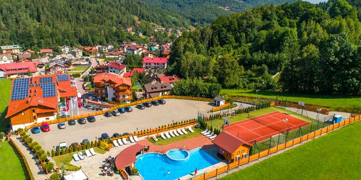 4* hotel pri lanovke v poľských Beskydoch: thajská masáž, wellness aj raňajky