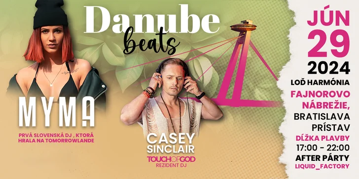 Danube Beats: Zažite vo dvojici jedinečnú party plavbu po Dunaji s talentovanými slovenskými DJ-mi!