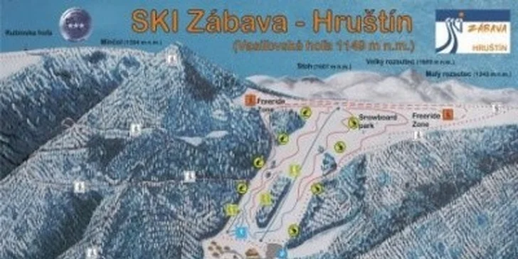 Celodenný skipas do SKI ZÁBAVA Hruštín