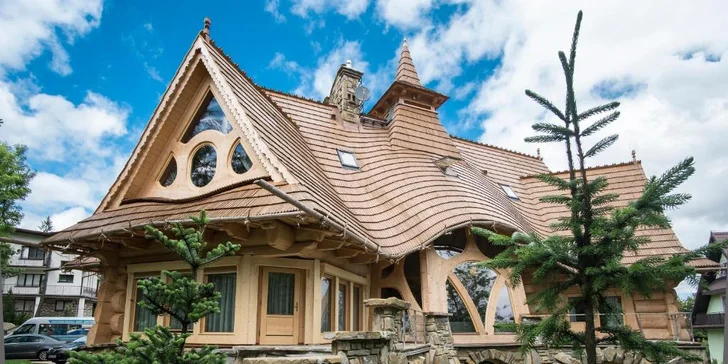 Vila v Zakopanom: netradičná architektúra, na skok od ulice Krupówki, ideálny východiskový bod pre túry + sauny